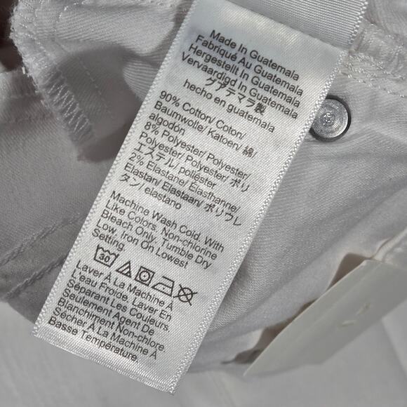 J. Crew 9" mid-rise toothpick‎ jean in white 29 NWT - Picture 8 of 11